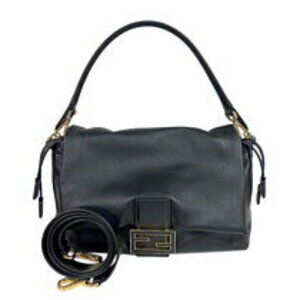 Fendi Mamma Bucket Black nappa leather